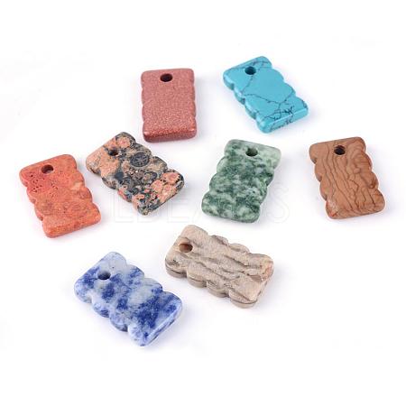 Natural & Synthetic Gemstone Pendants G-Q458-26-1