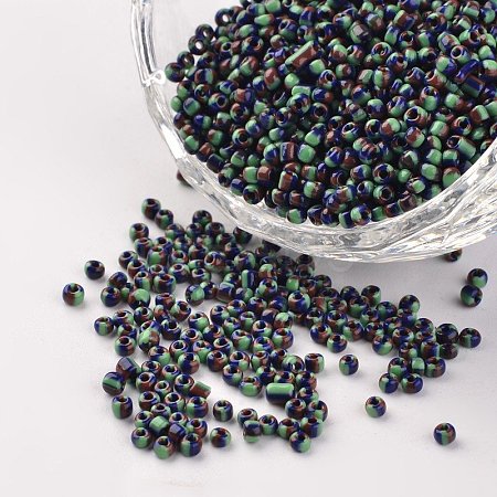 12/0 Opaque Colours Seep Glass Beads LS-SEED-M008-C19-1