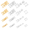 16Pcs 4 Styles 2 Colors Eco-Friendly Brass Watch Band Clasps KK-FH0007-35-1