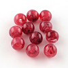 Round Imitation Gemstone Acrylic Beads X-OACR-R029-6mm-09-1
