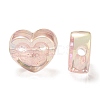 UV Plating Rainbow Iridescent Acrylic Beads OACR-G012-11D-2