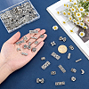 110Pcs 11 Styles Tibetan Style Alloy Multi-Strand Links TIBE-PH0002-59-3