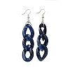 Acrylic Curb Chain Dangle Earrings EJEW-JE04651-5