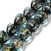Handmade Dichroic Foil Glass Beads Strands DICH-U001-03E-1