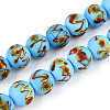 Handmade Lampwork Beads Strands LAMP-N028-05E-1