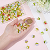 100Pcs 10 Colors Handmade Transparent Lampwork & Acrylic Pendants OACR-BM0001-04-3