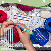 6Pcs 6 Colors 201 Stainless Steel Beadable Crochet Hooks FIND-FG0004-78-5