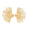 304 Stainless Steel Stud Earrings EJEW-Z098-07G-4