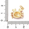 Brass with Enamel Pendants KK-CBA2F11-08A-G-4
