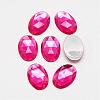 Acrylic Rhinestone Flat Back Cabochons GACR-Q011-30x40-07-1