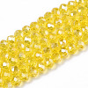Electroplate Glass Beads Strands EGLA-A034-T6mm-B20-1