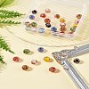 32Pcs 7 Colors Handmade Gold Sand Lampwork Beads LAMP-FS0001-30-10