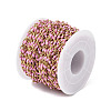 Ion Plating(IP) 304 Stainless Steel Dapped Chains AJEW-Q150-09G-04-3