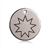 Non-Tarnish Spray Painted 201 Stainless Steel Pendants STAS-F078-09P-1