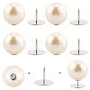 20Pcs ABS Plastic Pearl No Sewing Buttons BUTT-CY0001-22C-7