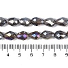 Transparent Electroplate Glass Beads Strands EGLA-N013-T10mm-B27-4