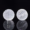 Transparent Acrylic Corrugated Beads TACR-S134-012-2