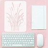 6Pcs 6 Styles PET Hollow Out Drawing Painting Stencils DIY-WH0394-0314-3