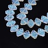 Electroplate Glass Beads Strand EGLA-S188-20-B03-2