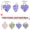 40Pcs 4 Styles Handmade Polymer Clay Charms CLAY-SC0002-91A-2