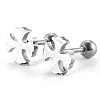 201 Stainless Steel Barbell Cartilage Earrings EJEW-R147-03-1