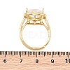 Heart Brass Micro Pave Cubic Zirconia Cuff Open Rings for Women CU-CBA0A21-02G-03-5