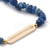 Chip Natural & Synthetic Gemstone Stretch Beaded  Bracelets BJEW-JB05431-3