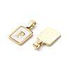 Ion Plating(IP) 304 Stainless Steel Pave Shell Pendants X-STAS-G327-01G-P-2