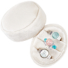 Oval Shape Velvet Rings Storage Gift Boxes CON-WH20001-06A-1