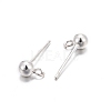 925 Sterling Silver Ear Stud Findings X-STER-K167-042C-S-2