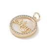Mother's Day Brass Micro Pave Cubic Zirconia Pendants X-KK-A207-06G-2