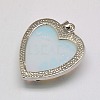 Heart Opalite Pendants X-GP356-5-4