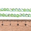 AB Color Plated Transparent Glass Beads Strands GLAA-G127-01-02K-2