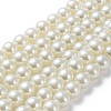 Baking Painted Pearlized Glass Pearl Round Bead Strands HY-Q330-8mm-02-2