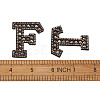 Alphabet Resin Rhinestone Patches DIY-TAC0005-45H-7