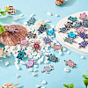  48Pcs 12 Styles Alloy Enamel Connector Charms FIND-TA0003-64-15
