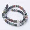 Natural Indian Agate Bead Strands G-G735-01F-6mm-2