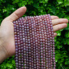 Natural Gemstone Ruby Round Beads Strands G-O017-6mm-06-4