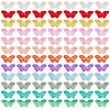 120Pcs 12 Colors Transparent Spray Painted Glass Beads GLAA-TA0003-86-2