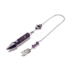 Natural Amethyst Pointed Dowsing Pendulums G-I322-01P-08-2