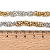 6MM Duo Tone 304 Stainless Steel Textured Rope Chain Necklaces SA-CBA70A3-01GP-5