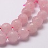 Natural Rose Quartz Beads Strands G-G736-13-8mm-3