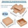 Kraft Paper Storage Gift Drawer Boxes CON-WH0095-56D-2