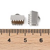 304 Stainless Steel Ribbon Crimp Ends STAS-E471-05I-P-3
