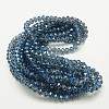 Electroplate Glass Beads Strands EGLA-D020-8x5mm-M2-3