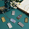 20Pcs 5 Colors Alloy Pendant Cabochon Settings FIND-SP0002-74-4
