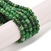 Assembled Natural Dolomite and Synthetic Opal Beads Strands G-Q017-G06-01G-1-2