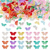120Pcs 12 Colors Transparent Spray Painted Glass Beads GLAA-TA0003-86-1