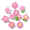 100Pcs 20 Styles Opaque Resin Pendants RESI-CJ0004-44-9