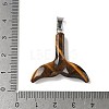 Natural Tiger Eye Pendants G-P599-03P-01-3